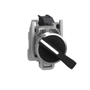 SELECTOR METALICO HARMONY XB4BJ33 3 POSICIONES Ø22MM NEGRO PALANCA LARGA 2NA