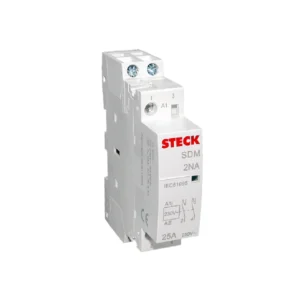 CONTACTOR MODULAR STECK SDM2520M – 2 POLOS, 25 A, 2 NA, BOBINA 230 V